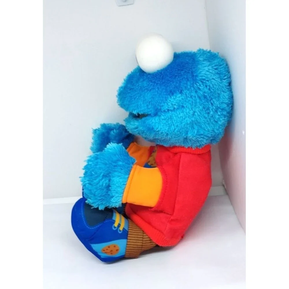 Hasbro Sesame Street Talking 123 Counting Cookie Monster Stuffed Toy Plush Teste